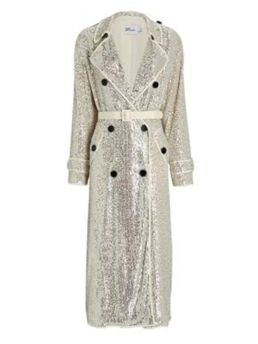 Self-Portrait Sequin Trench Coat